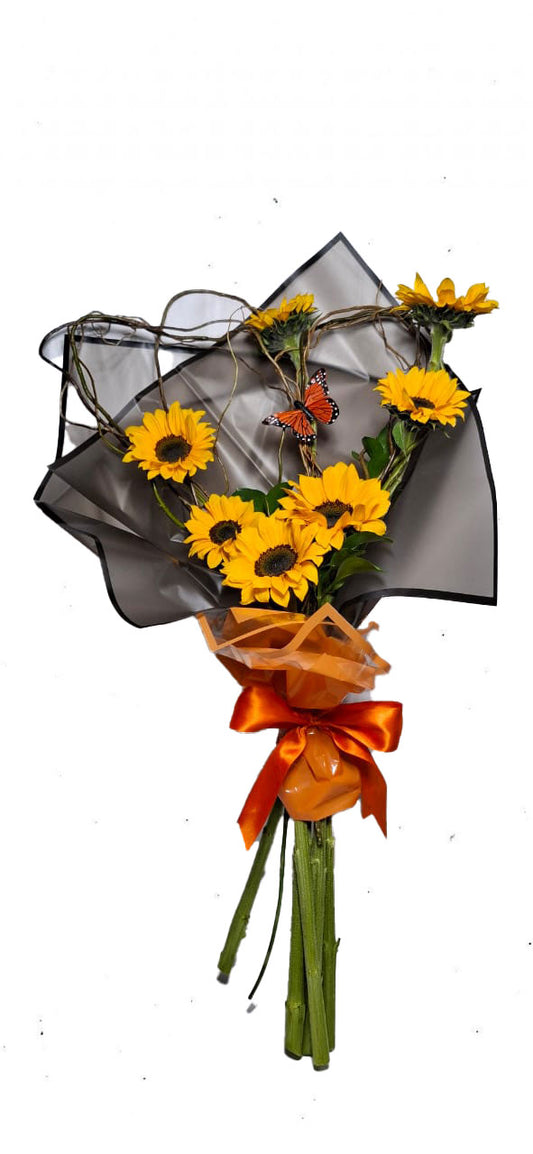 ramo de girasoles encantador